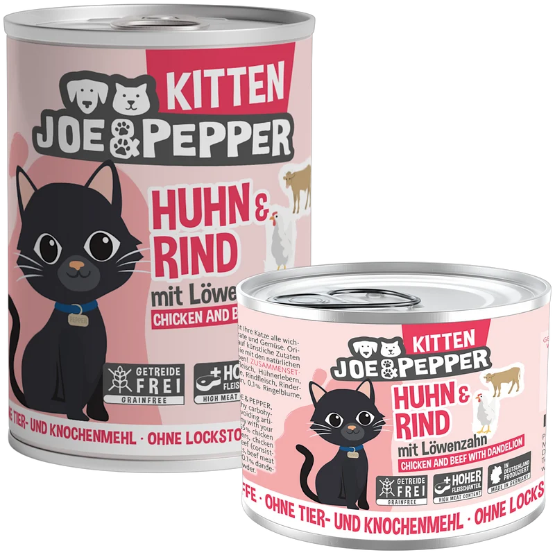 Joe & Pepper Cat - Huhn & Rind für Kitten