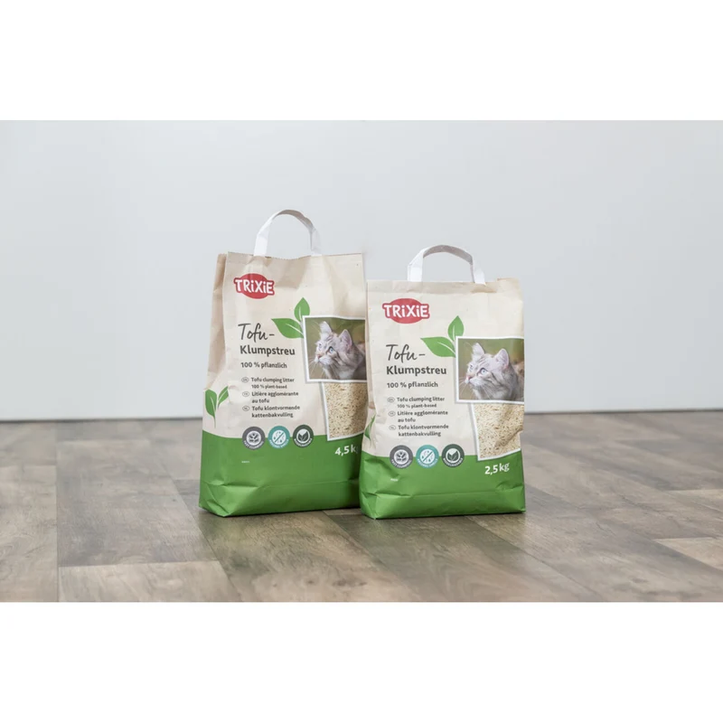 Tofu-Katzenstreu, Katzenstreu