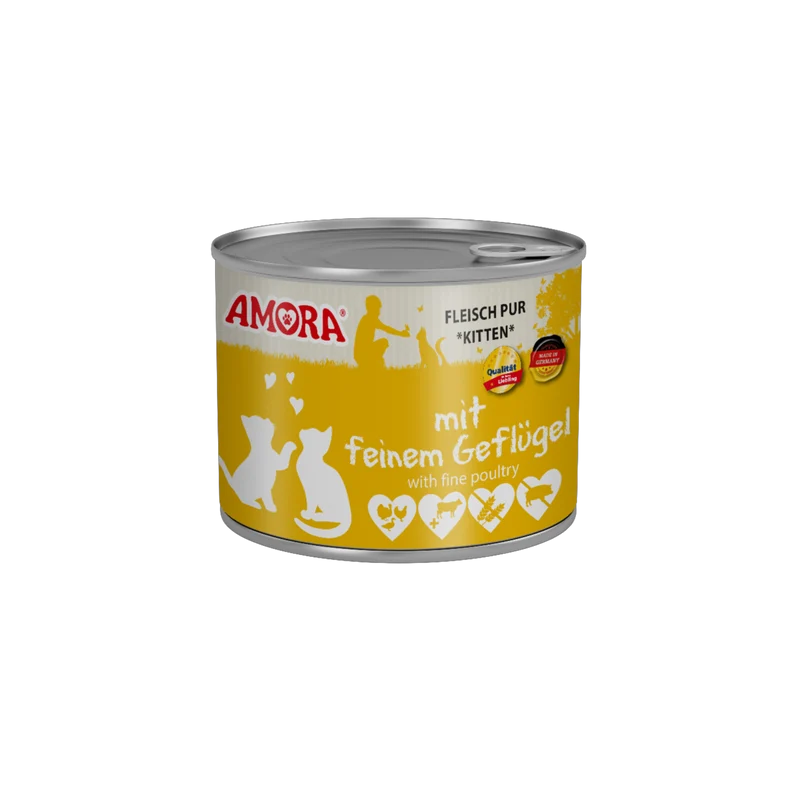 AMORA Cat Kitten Geflügel – Nahrhafte Starthilfe für kleine Entdecker