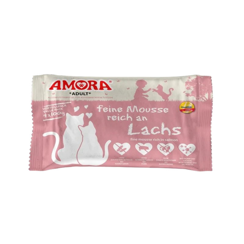 AMORA Feine Mousse Lachs – Genussmomente für anspruchsvolle Fellnasen