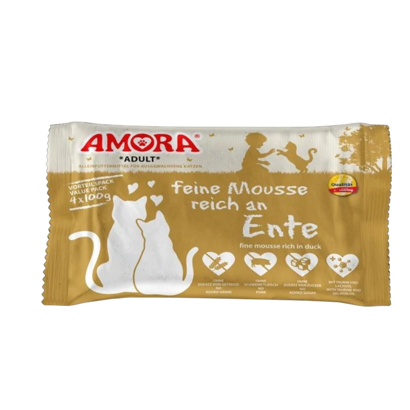AMORA Feine Mousse Ente – Genussmomente für anspruchsvolle Fellnasen