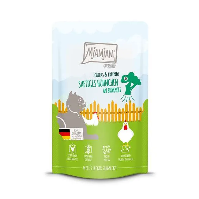 MjAMjAM - Quetschie - Chicks & Friends saftiges Hühnchen an Brokkoli 125g