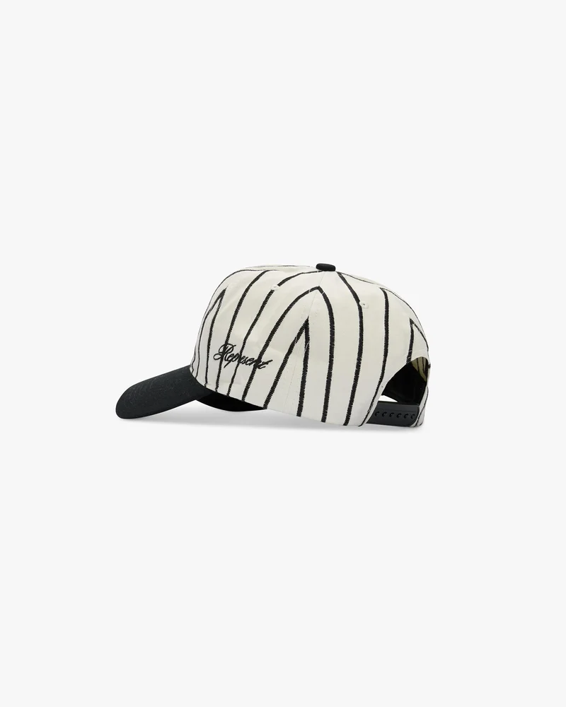 Initial Stripe Cap - Antique White