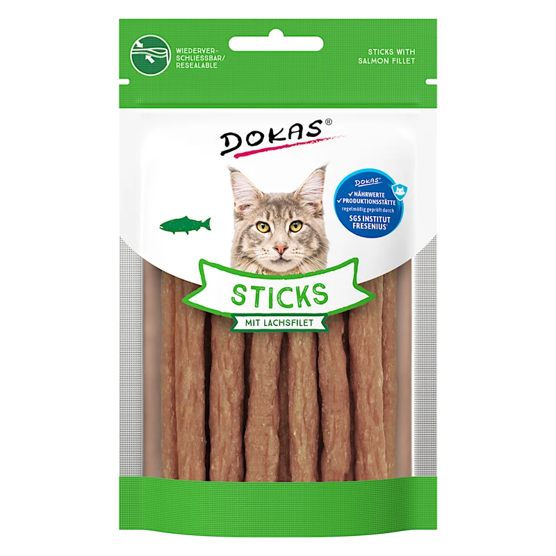 Dokas Cat - Sticks mit Lachsfilet