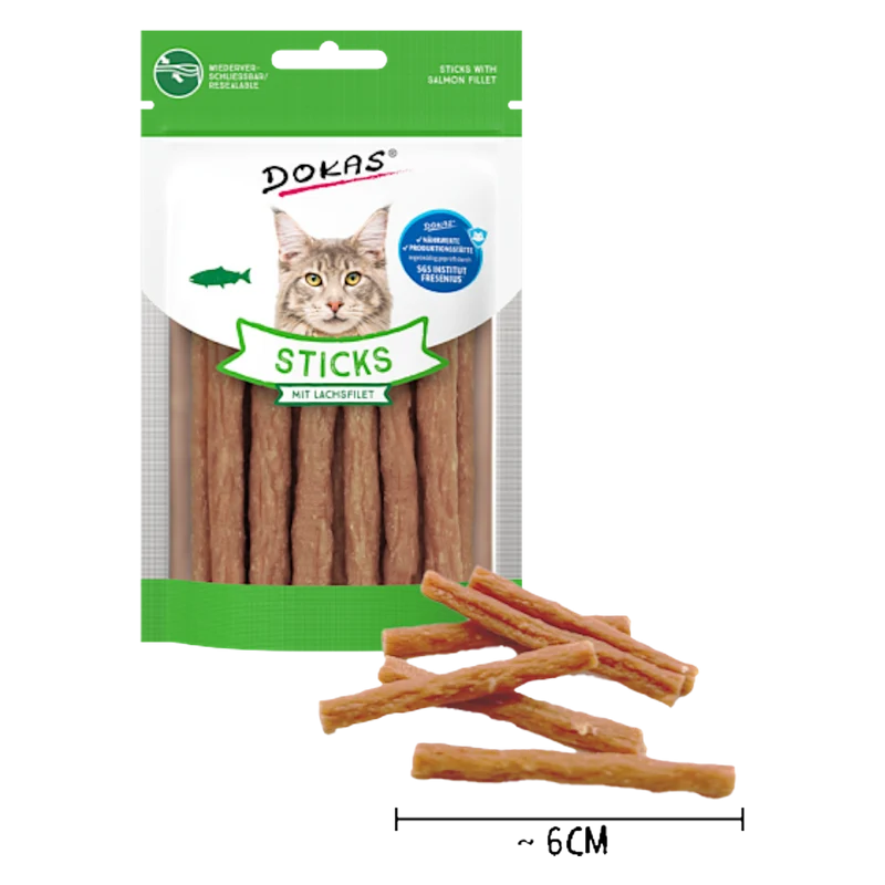 Dokas Cat - Sticks mit Lachsfilet