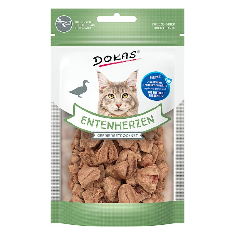 Dokas Cat - Entenherzen (gefriergetrocknet)