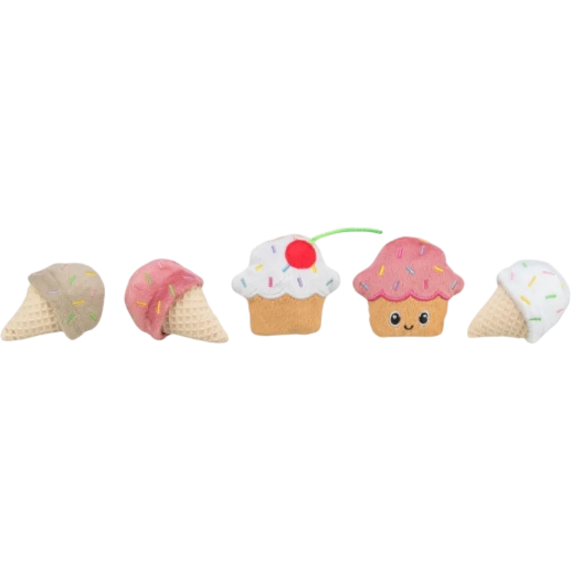 Trixie Katzenspielzeug Eis & Cupcake – klein, verspielt, unwiderstehlich