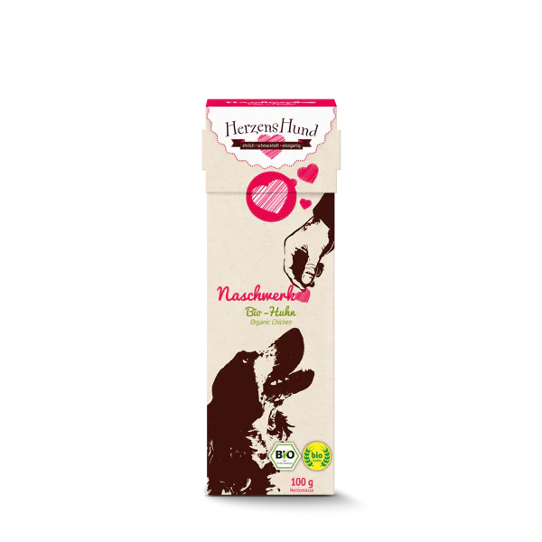 Herzenshund Naschwerk Bio-Huhn 100g