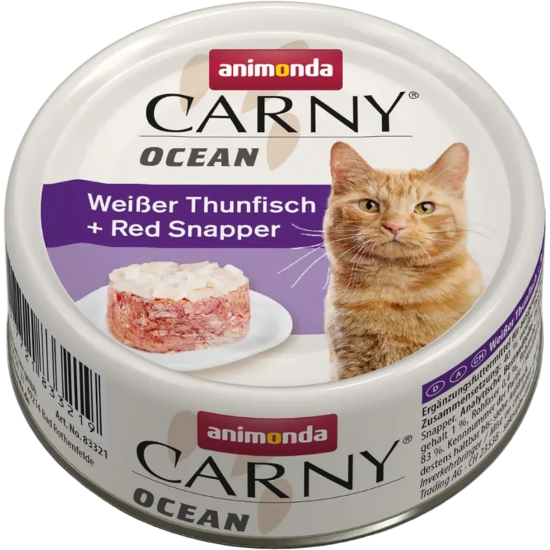 Carny Adult Ocean Weißer Thunfisch + Red Snapper – Feiner Fischgenuss mit Premium-Charakter
