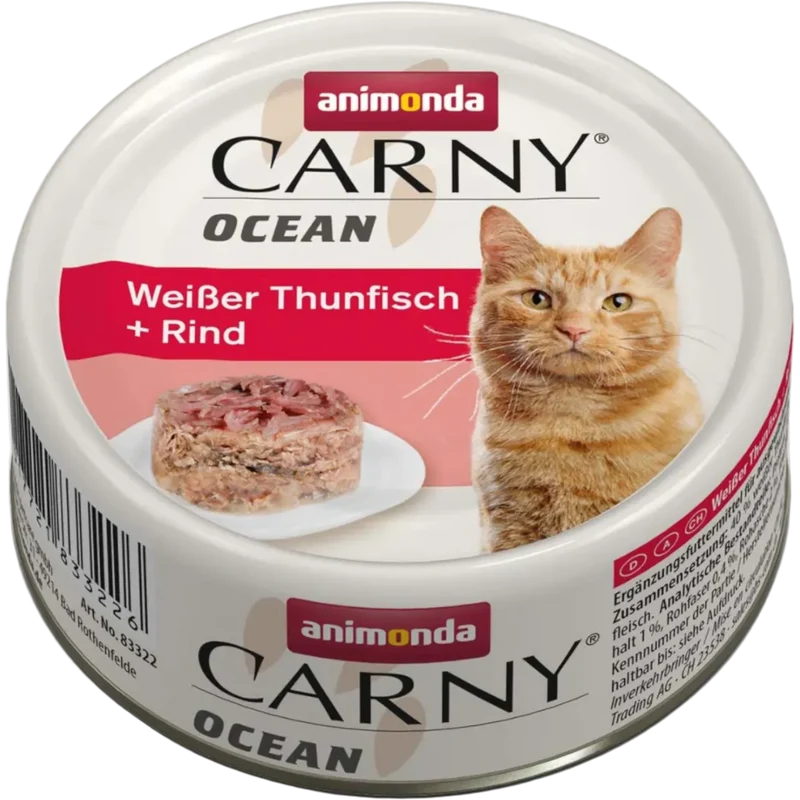 Carny Adult Ocean Weißer Thunfisch + Rind – Premium-Kombination aus Meer & Fleisch