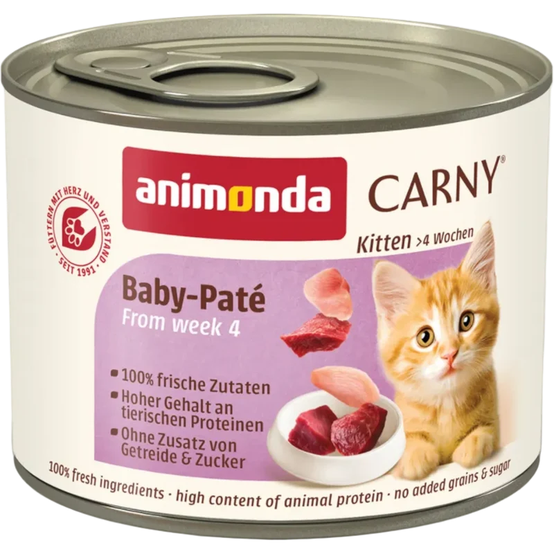 Carny Kitten Baby-Paté – optimaler Einstieg in die feste Nahrung