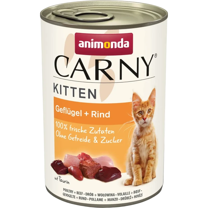 Carny Kitten Geflügel + Rind – solides Wachstumsfundament von Tag eins an