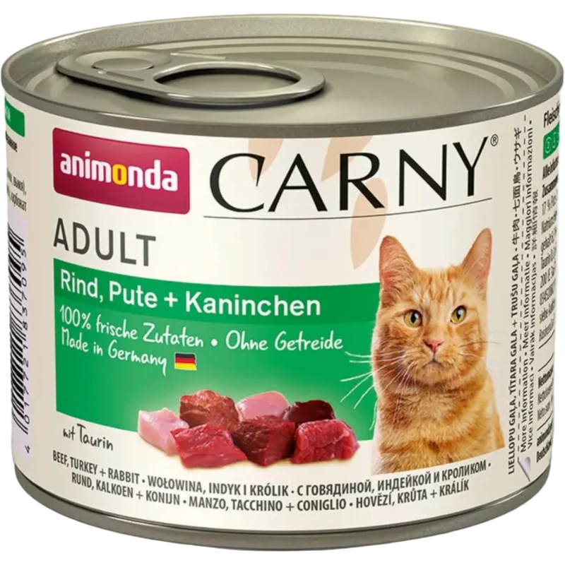 Carny Adult Rind, Pute + Kaninchen – Fleischvielfalt mit Premium-Anspruch