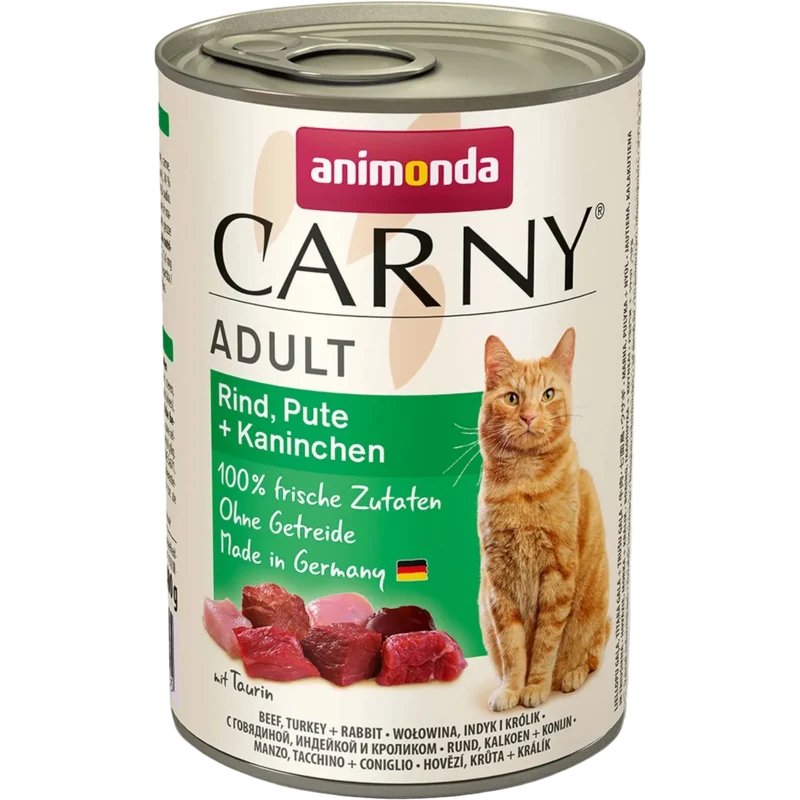 Carny Adult Rind, Pute + Kaninchen – Fleischvielfalt mit Premium-Anspruch