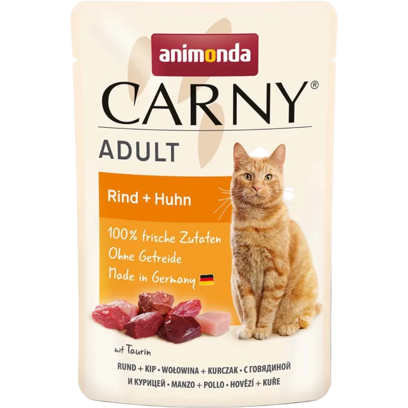 Carny Adult Rind + Huhn – Purer Fleischgenuss für ausgewachsene Katzen