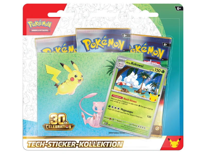 Pokémon Tech-Sticker-Kollektion 30 Jahre