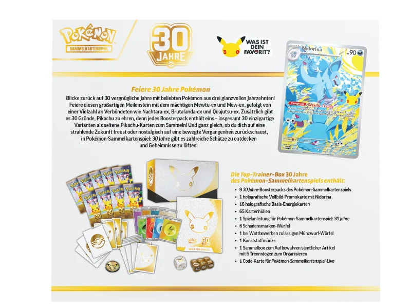 Pokémon Top-Trainer-Box 30 Jahre