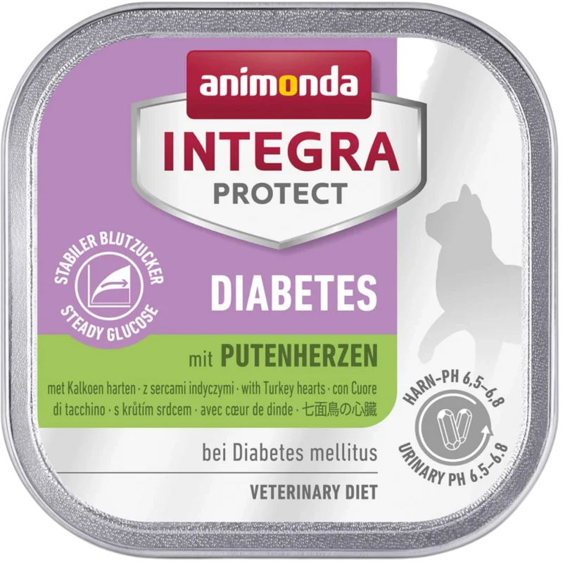 INTEGRA PROTECT Adult Diabetes mit Putenherzen Die zielgerichtete Diätnahrung für Katzen mit Diabetes