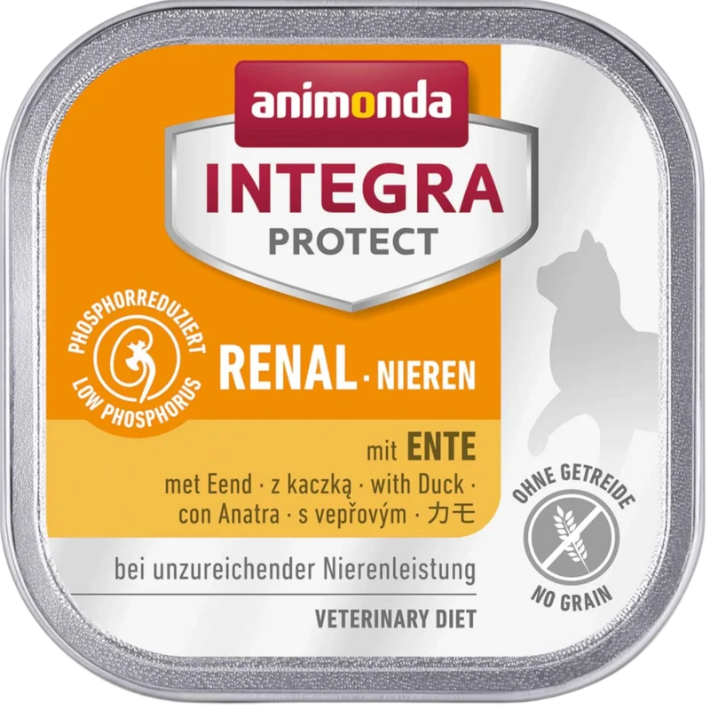 INTEGRA PROTECT Adult Renal mit Ente Die schmackhafte Nierendiät, die Katzen entlastet und den Alltag spürbar verbessert.