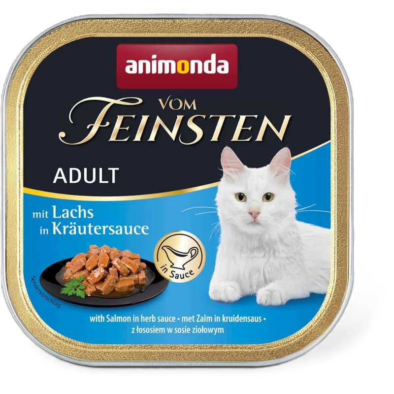 Vom Feinsten Adult in Sauce – Lachs in Kräutersauce Feine Stückchen, aromatische Kräuter, überzeugender Genuss
