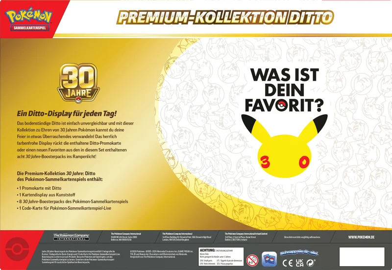 Pokémon Premium-Kollektion 30 Jahre: Ditto
