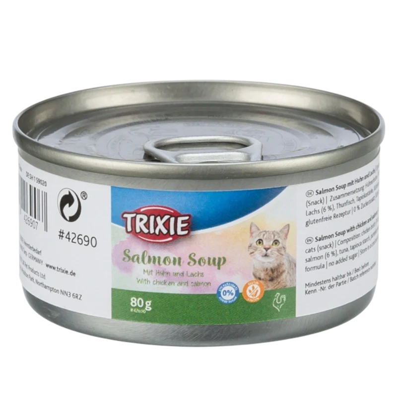 Trixie Soup mit Huhn & Lachs – zart, aromatisch & perfekt zum Schlecken