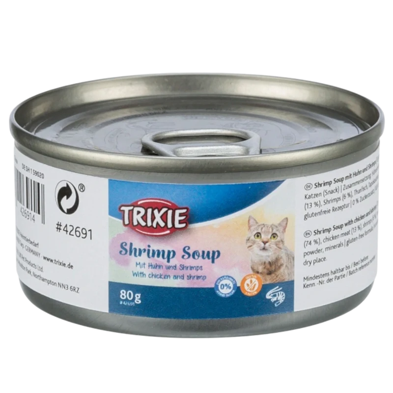 Trixie Soup mit Huhn & Shrimps – leichter Genuss zum Schlecken, Schlürfen & Verwöhnen