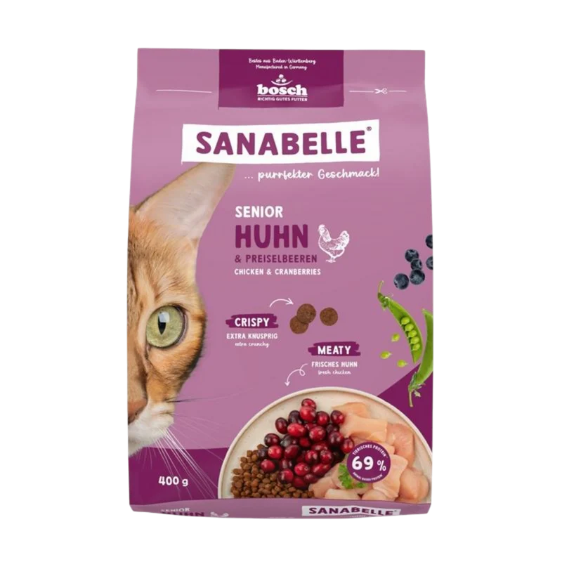 Sanabelle Senior – Huhn für vitale Katzen ab 8 Jahren