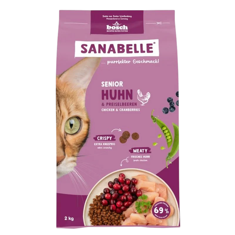 Sanabelle Senior – Huhn für vitale Katzen ab 8 Jahren