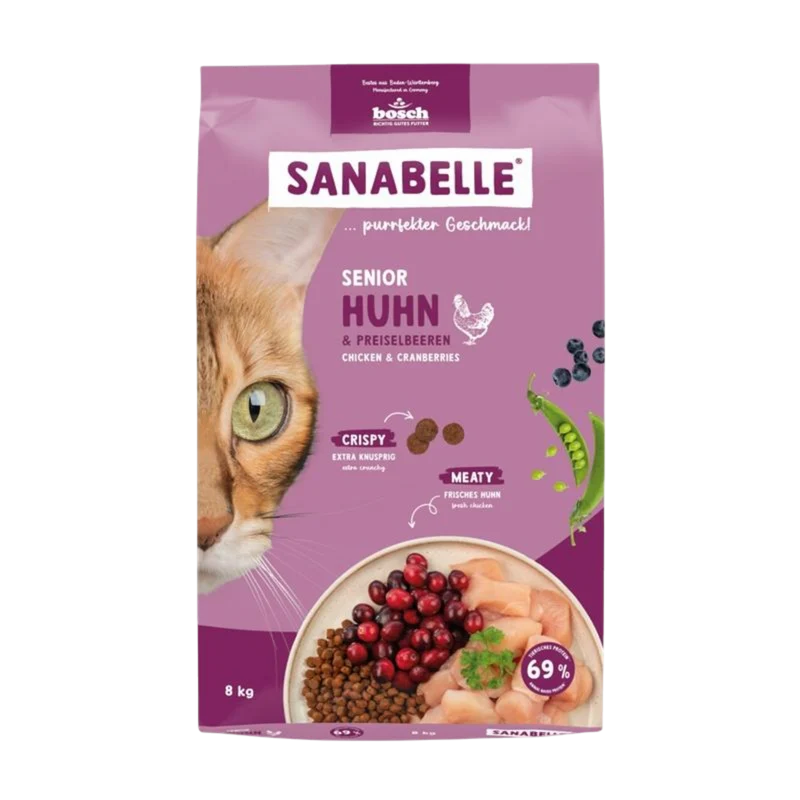 Sanabelle Senior – Huhn für vitale Katzen ab 8 Jahren