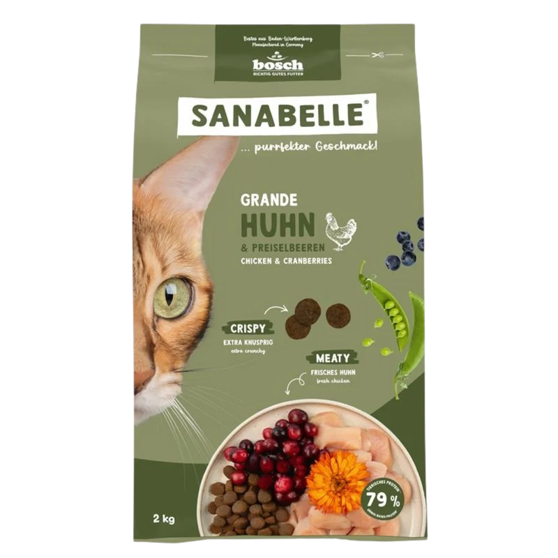 Sanabelle Grande – Huhn für große Katzen & intensives Kauerlebnis