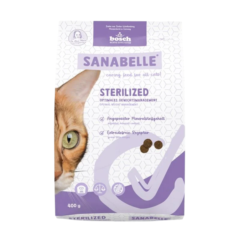 Sanabelle Sterilized – Gewichtskontrolle, Sättigung & sensibler Harntrakt optimal unterstützt