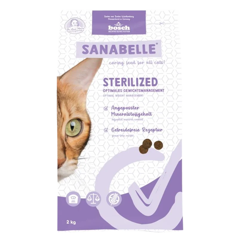 Sanabelle Sterilized – Gewichtskontrolle, Sättigung & sensibler Harntrakt optimal unterstützt