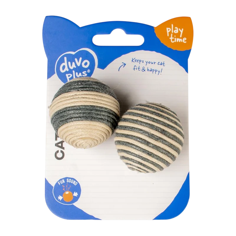 duvoplus Rope Bälle – Aktivspielzeug für fitte, ausgelastete Katzen
