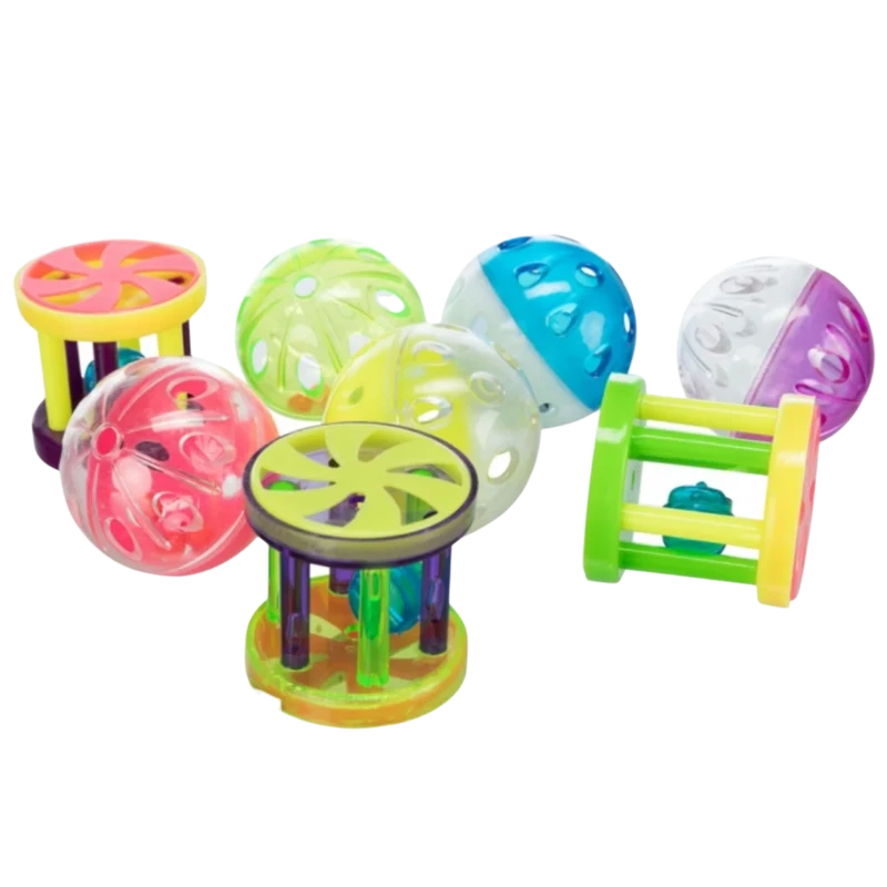 Trixie Ball oder Rolle aus Kunststoff – leichter Actionstarter mit Schelle