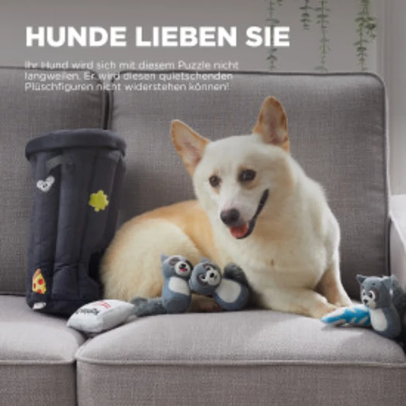 Hide-A-Racoon Waschbär Hundespielzeug