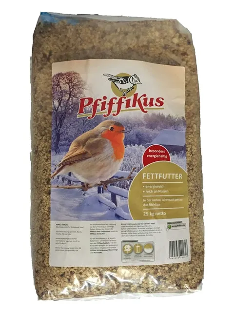 Pfiffikus Fettfutter - energiereiche Futtermischung für Wildvögel