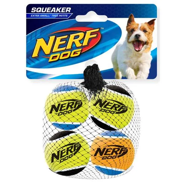 NERF DOG Tennisball mit Quietscher - langlebiges Spielzeug für Hunde