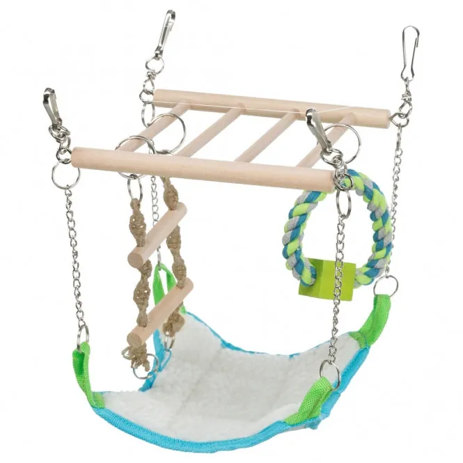 Trixie Hängebrücke mit Hängematte – Kletter- & Kuschelparadies