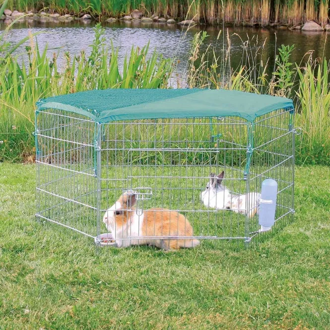 Trixie Netz mit Sonnenschutz für Freigehege – schützt vor Greifvögeln
