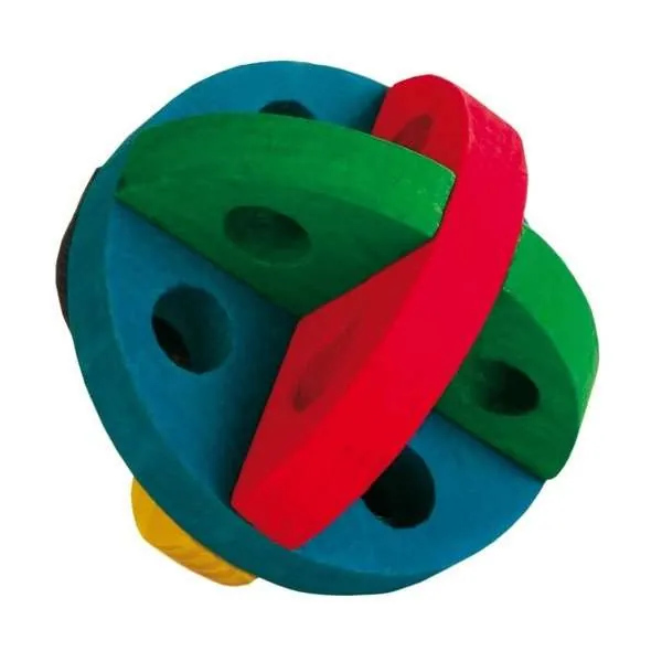 Trixie Spiel- und Snackball aus Holz - für Kleintiere, 7,5 cm