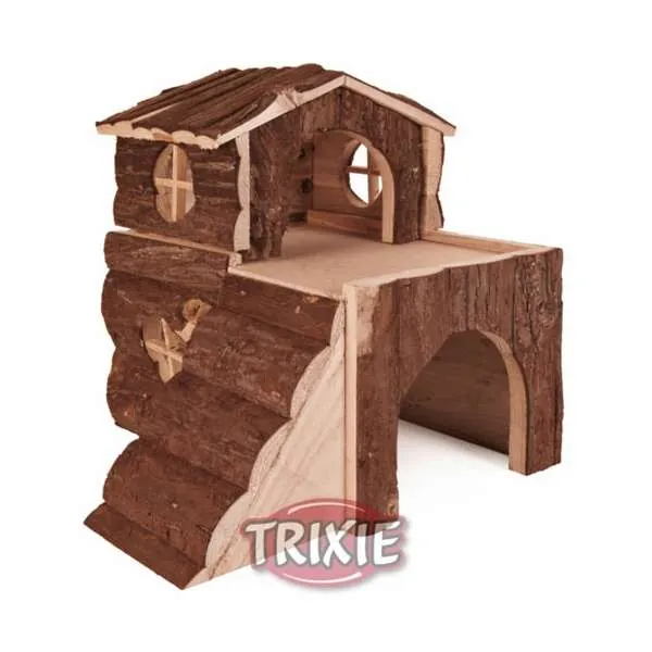 Trixie Meerschweinchenhaus Bjork - zweistöckig, Naturholz