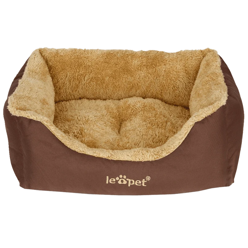 Leopet® HTBT03 Dog Bed DIFFERENT SIZES and COLOURS (Brown, S)