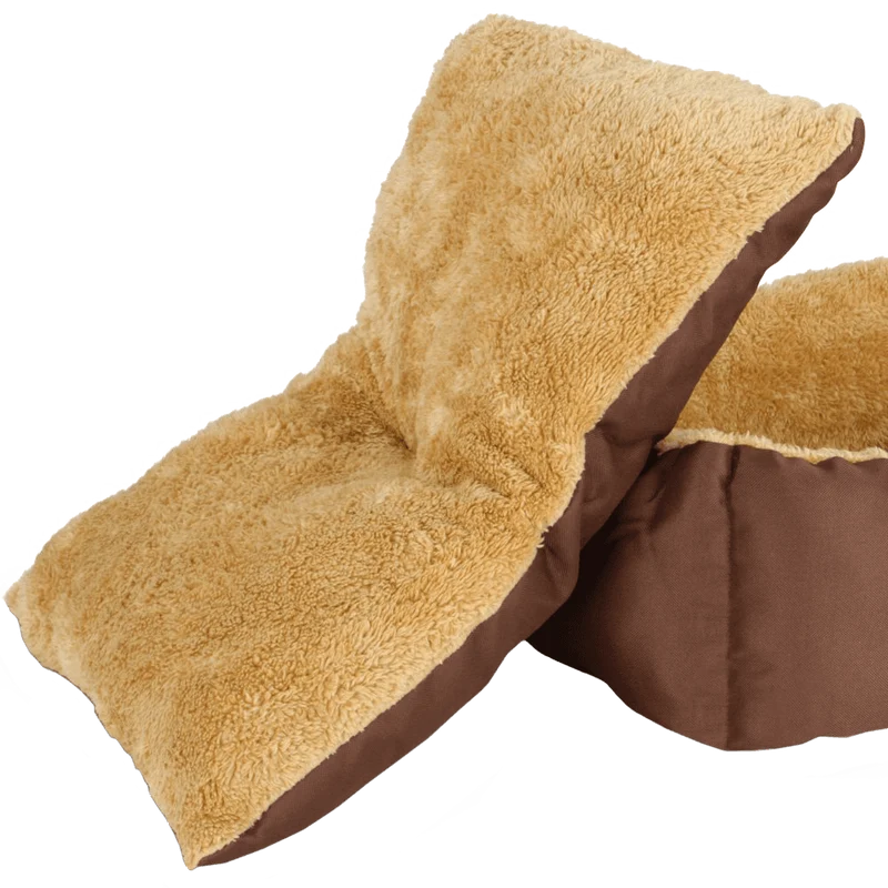 Leopet® HTBT03 Dog Bed DIFFERENT SIZES and COLOURS (Brown, S)