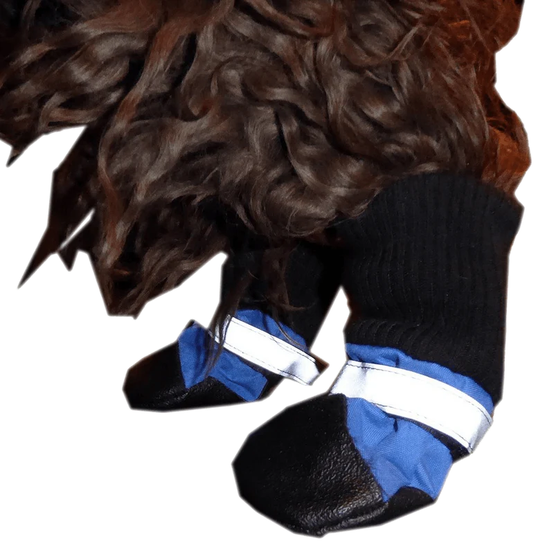 HDP Dog Boots Blue Set of 4 Medium