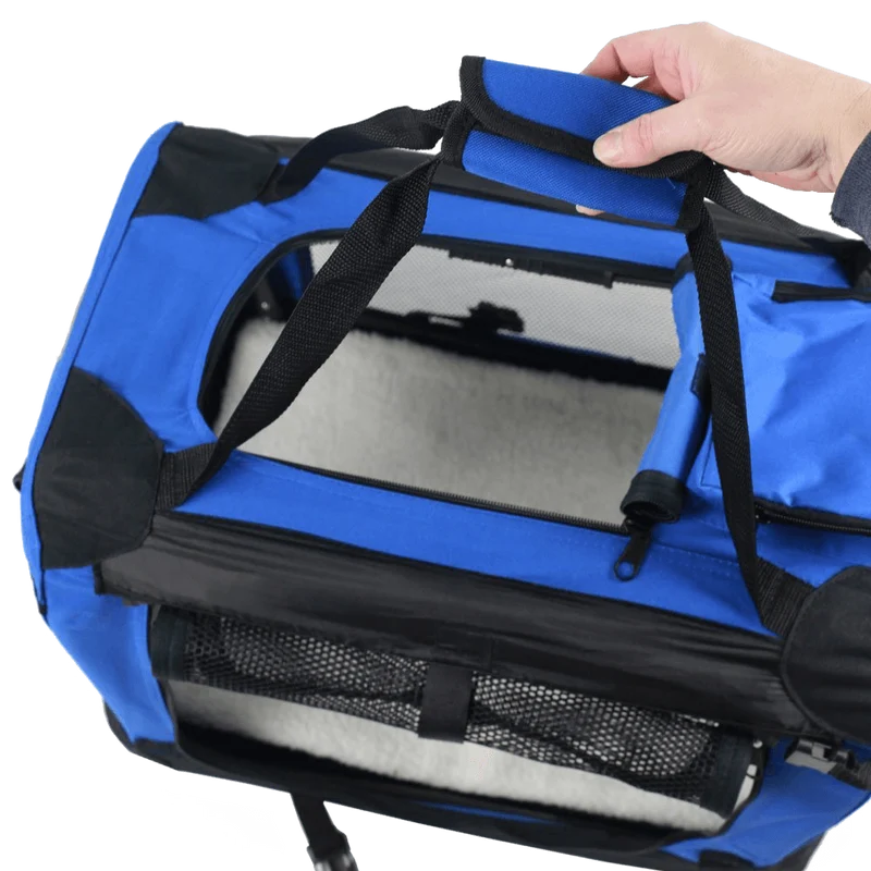 Easipet Fabric Pet Carrier, Medium, Blue