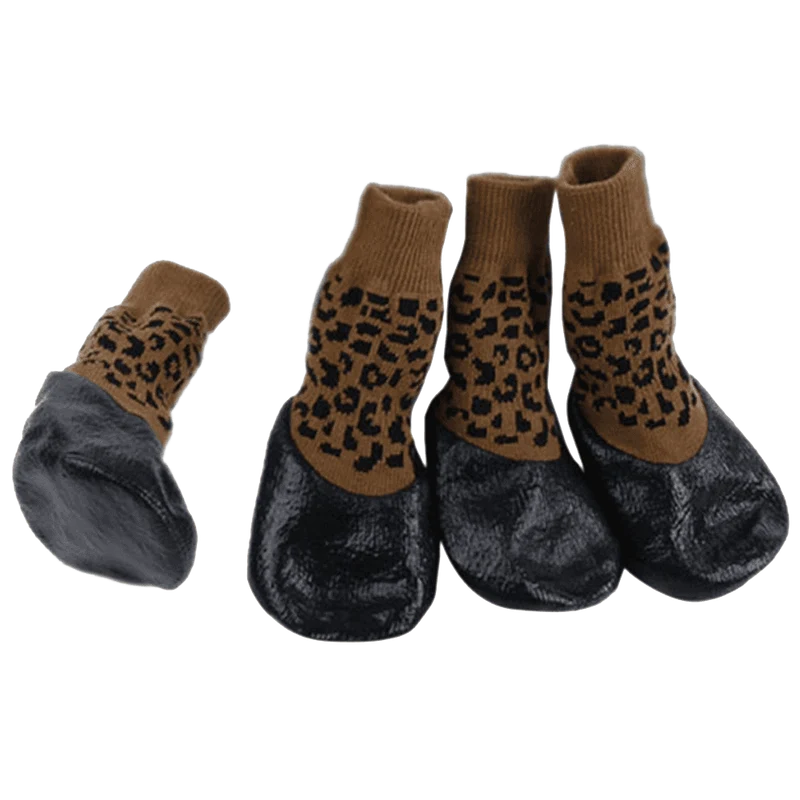 Black Water Proofing Dog Boots Pet Shoes Dogs Snow Booties