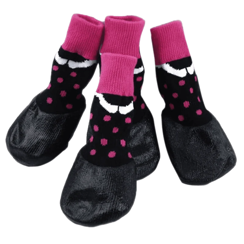 Black Water Proofing Dog Boots Pet Shoes Dogs Snow Booties
