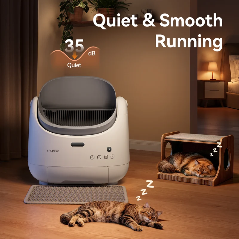 Thereye Open Top Self-Cleaning Cat Litter Box（ER-SC07）