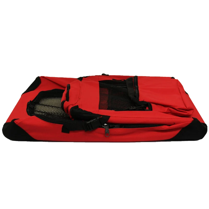 Mool Lightweight Fabric Pet Carrier Crate With Fleece Mat And Food Bag